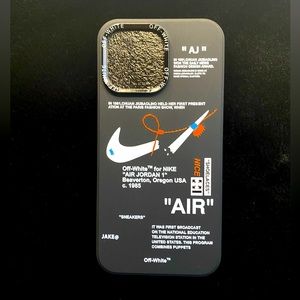 Black “OFF-WHITE” iPhone 14 Pro Max Phone Case